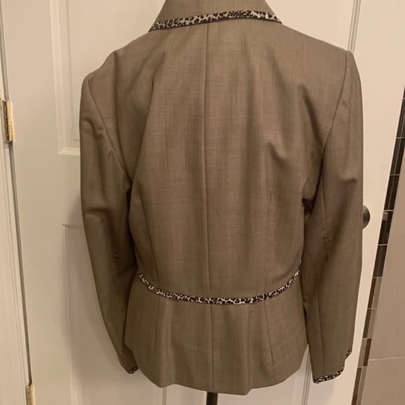 Alain Manoukian 2 Piece Suit Set (Dress & Blazer) with Leopard accent - Picture 6 of 12